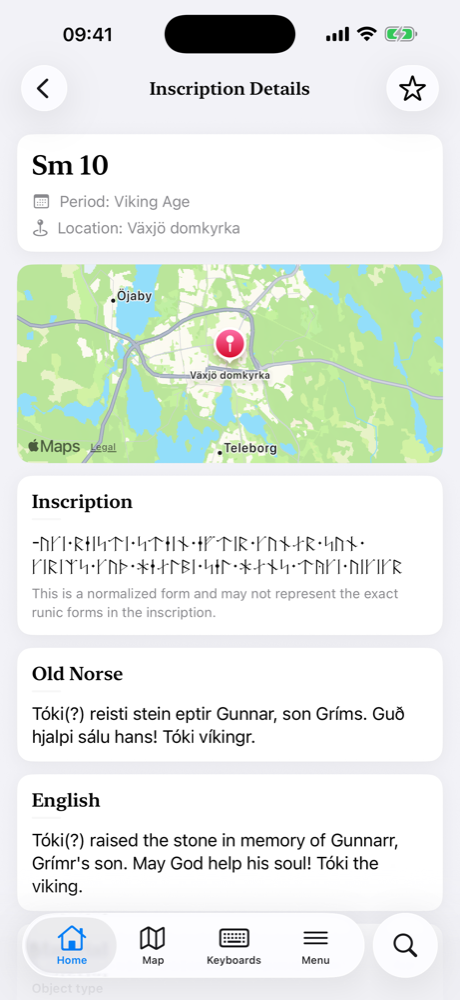 Kort og þýðingar — iOS