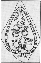 Upplands runinskrifter 159 — Johannes Haquini Rhezelius; https://www.raa.se/runinskrifter/sri_uppland_b06_text_4.pdf. Public Domain Mark 1.0