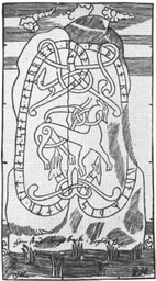 Upplands runinskrifter 740 — Johan Hadorph och Petrus Helgonius; https://www.raa.se/runinskrifter/sri_uppland_b08_text_4.pdf. Public Domain Mark 1.0