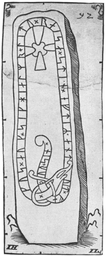 Upplands runinskrifter 640 — Johan Leitz och Johan Hadorph; https://www.raa.se/runinskrifter/sri_uppland_b08_text_2.pdf. Public Domain Mark 1.0