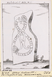 Upplands runinskrifter 817 — Johan Peringskiöld; https://app.raa.se/open/runor/inscription?id=44710532-2ab7-4b94-8efb-7cef1d273d15. Public Domain Mark 1.0