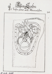 Upplands runinskrifter 588 — Johannes Haquini Rhezelius; https://app.raa.se/open/runor/inscription?id=c8116893-6c69-48c6-a035-b58e22913605. CC0 1.0