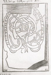 Upplands runinskrifter 1108 — Johan Leitz och Johan Hadorph; https://app.raa.se/open/runor/inscription?id=539427e2-88ca-413a-9084-203d751766d7. CC0 1.0