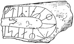 Östergötlands runinskrifter 193 — Pehr Arvid Säve; Antiqvarisk tidskrift för Sverige 1 , s. 89.. Public Domain Mark 1.0