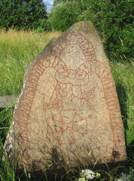 Knivsta runestone U478 — Fraaxe; Frank Axelsson. Public Domain Mark 1.0