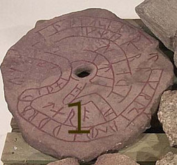 Upplands runinskrifter 523 — John-Björn Huber; http://www.kringla.nu/kringla/objekt?referens=shm/object/44288. CC BY 4.0