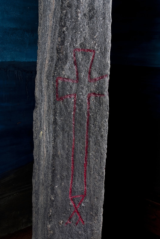 Kulisteinen, T10524, bautastein med runer.