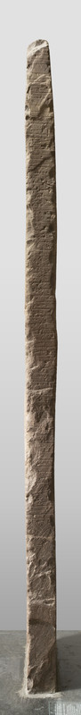 composite and background edited image of runic inscription. Taken with tilt shift lens