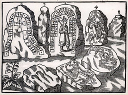 Hunnestad-monumentet — Ole Worms prospekt; Nationalmuseet, Danmark. Public Domain