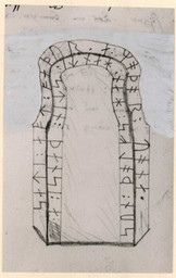 Allerup runesten — Jon Skonvig; Nationalmuseet, Danmark. Public Domain